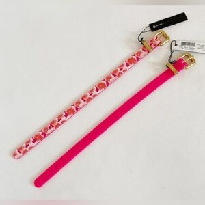 NWT Marc Jacobs Bracelets - Pink & Floral Silicone (Set Of 2)